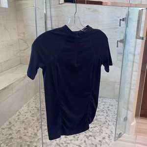 XS Athleta New without tags short sleeve Pacifica Illume UPF 50 + Navy rashguad.